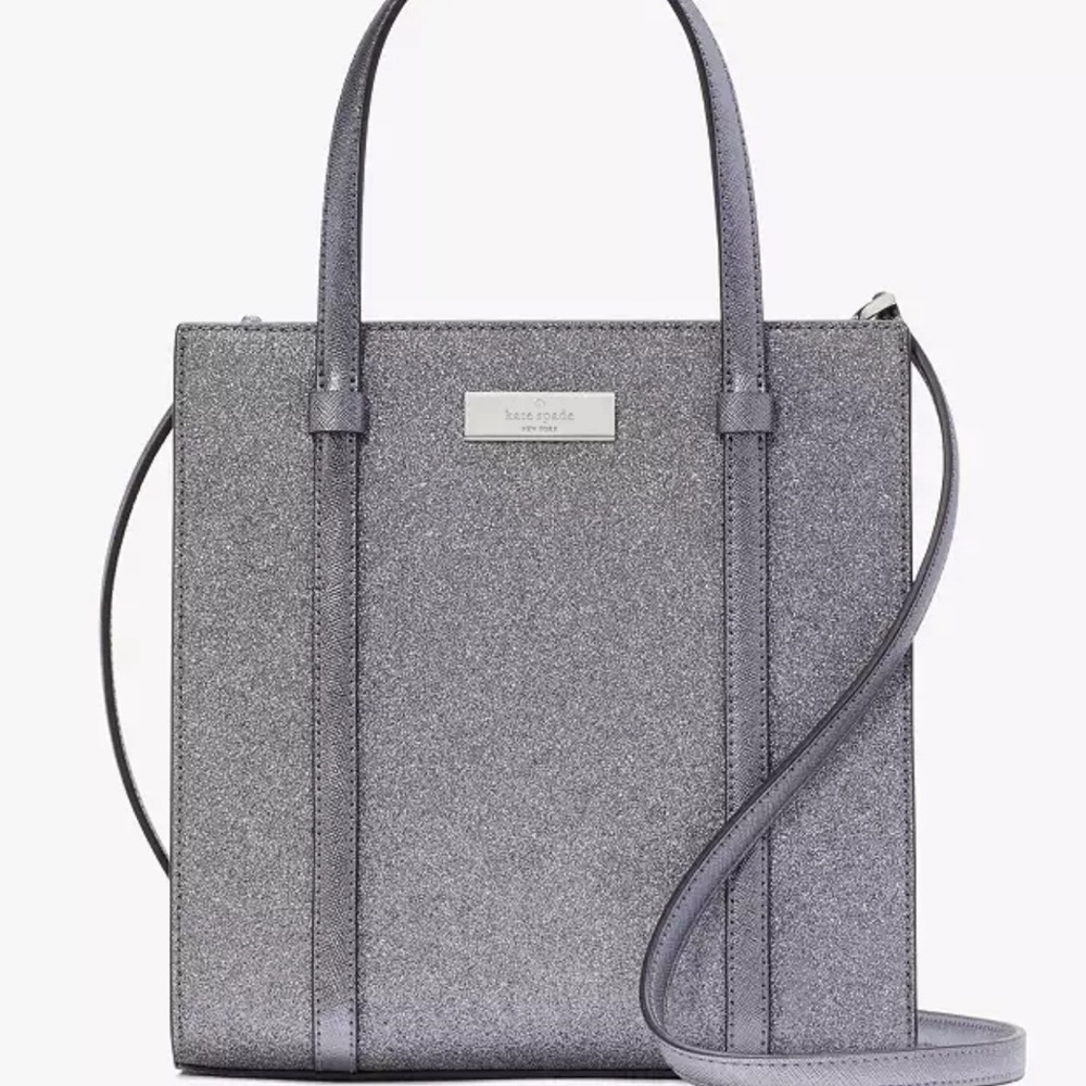 Kate Spade Kenzie Small mini Tote Bag Glitter NWT